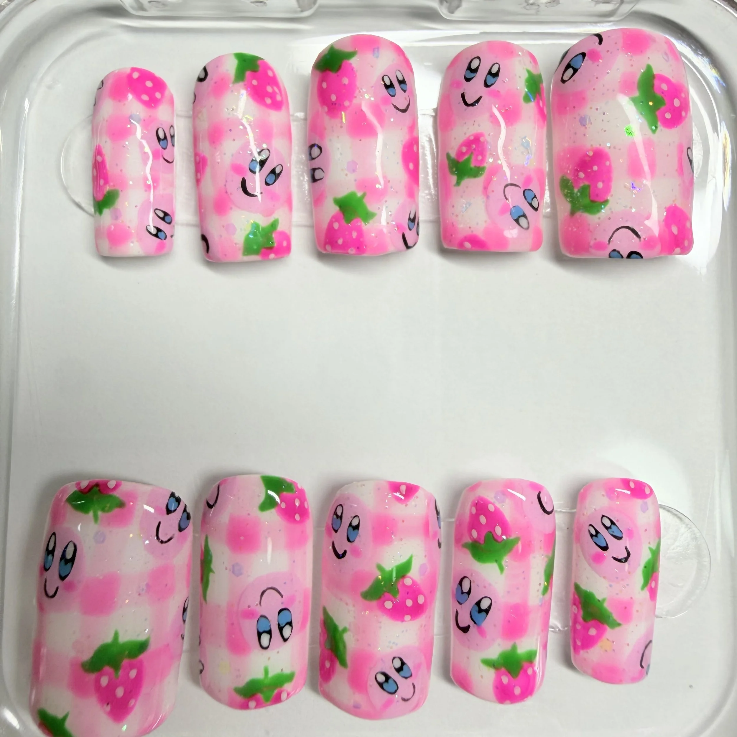 Kirbs and Strawbs Press Ons