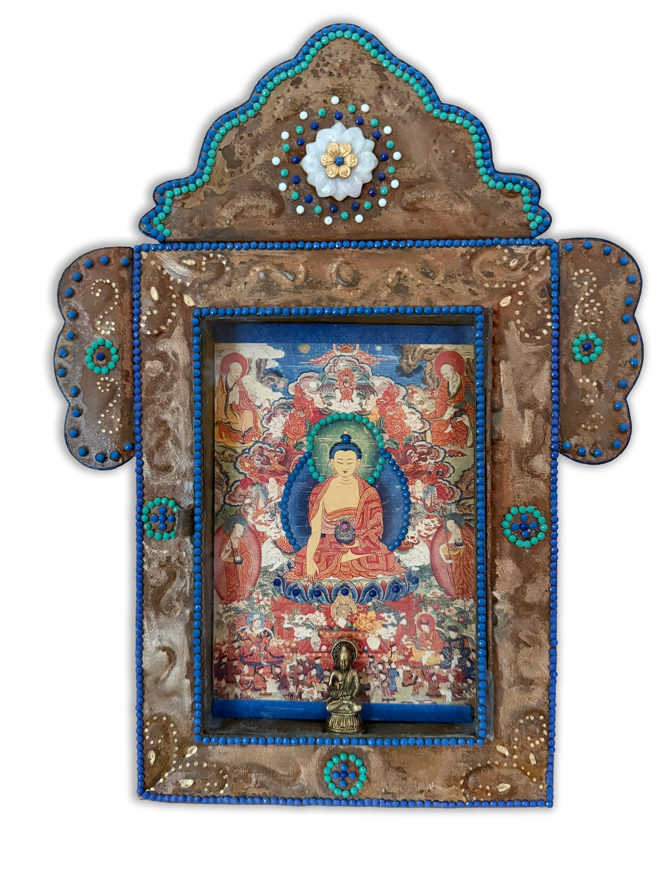 Large Buddha Shrine with Mini Statue