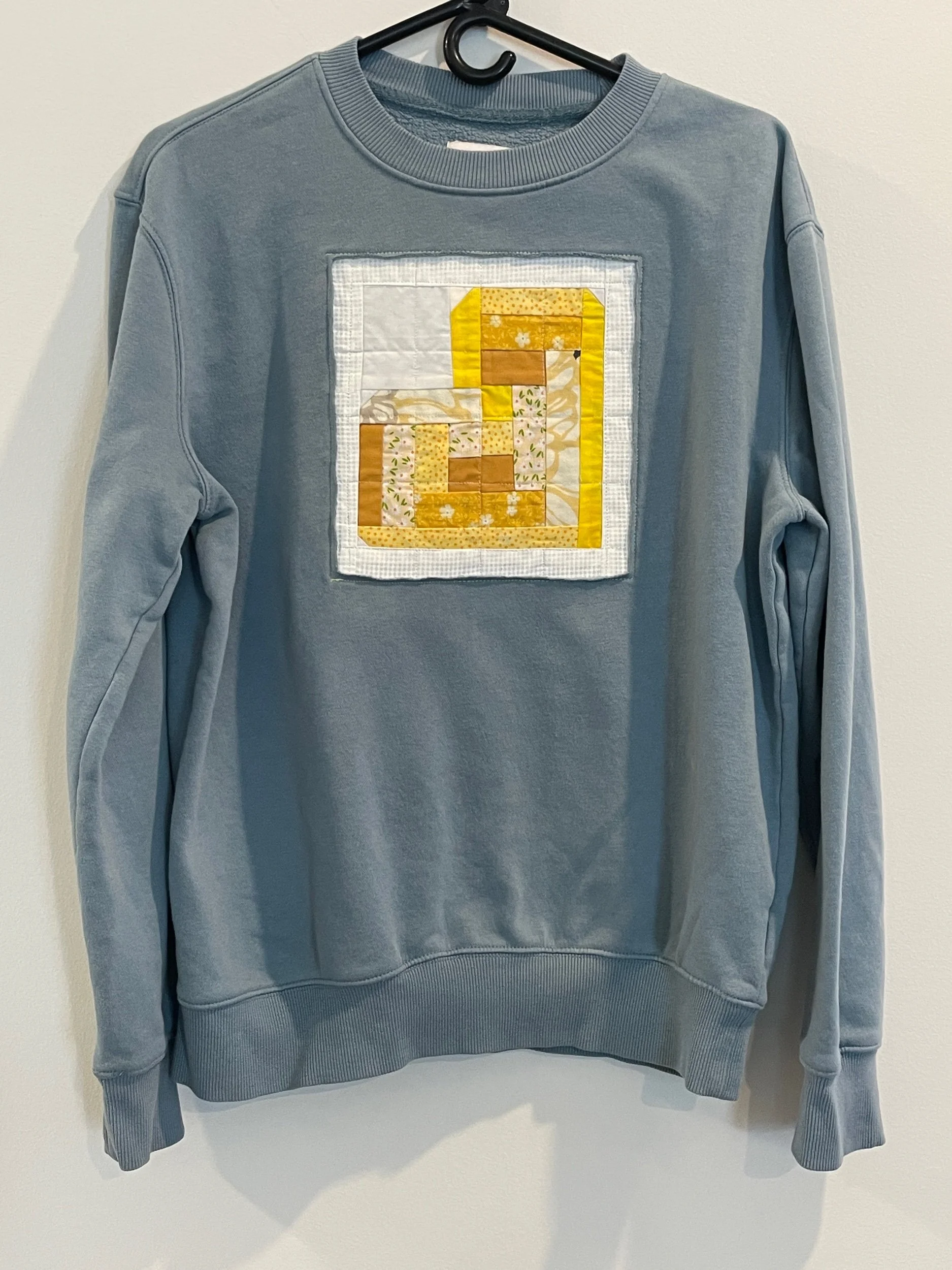Heart block sweatshirt - yellow - L