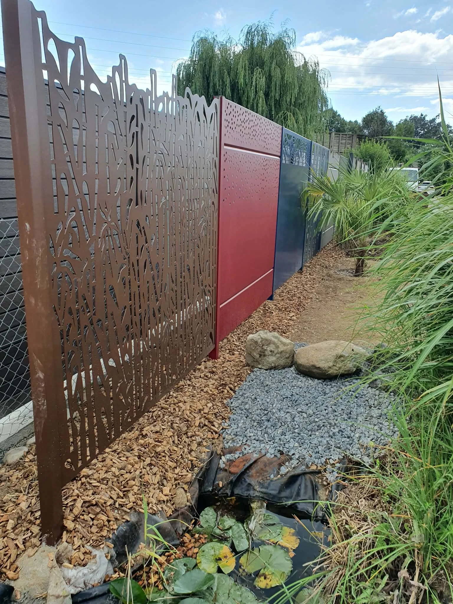 Palissade moderne en aluminum 