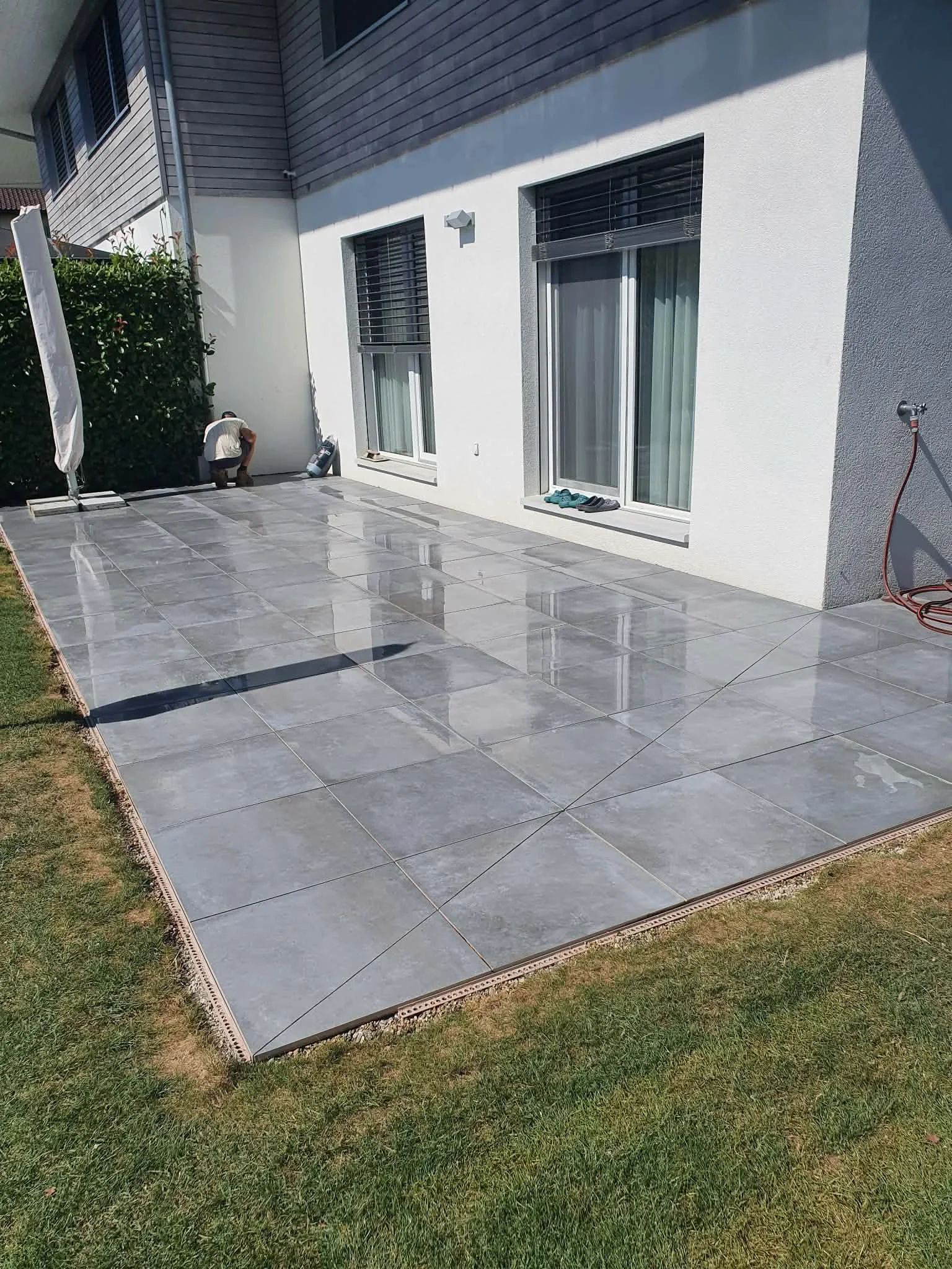 Terrasse en grès cérame