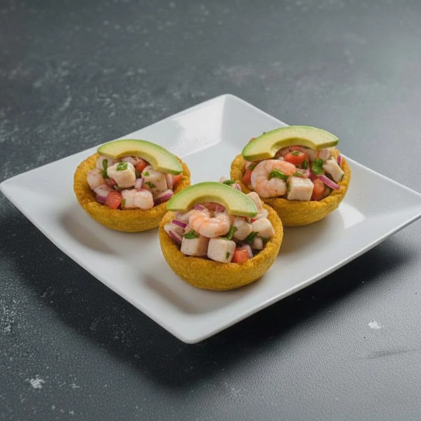 Canasta de Patacones - Mariscos