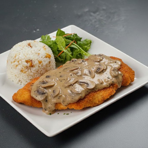 Pechuga en Salsa Champiñones