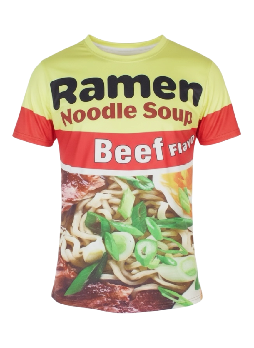 ramen noodle all over print novelty tee