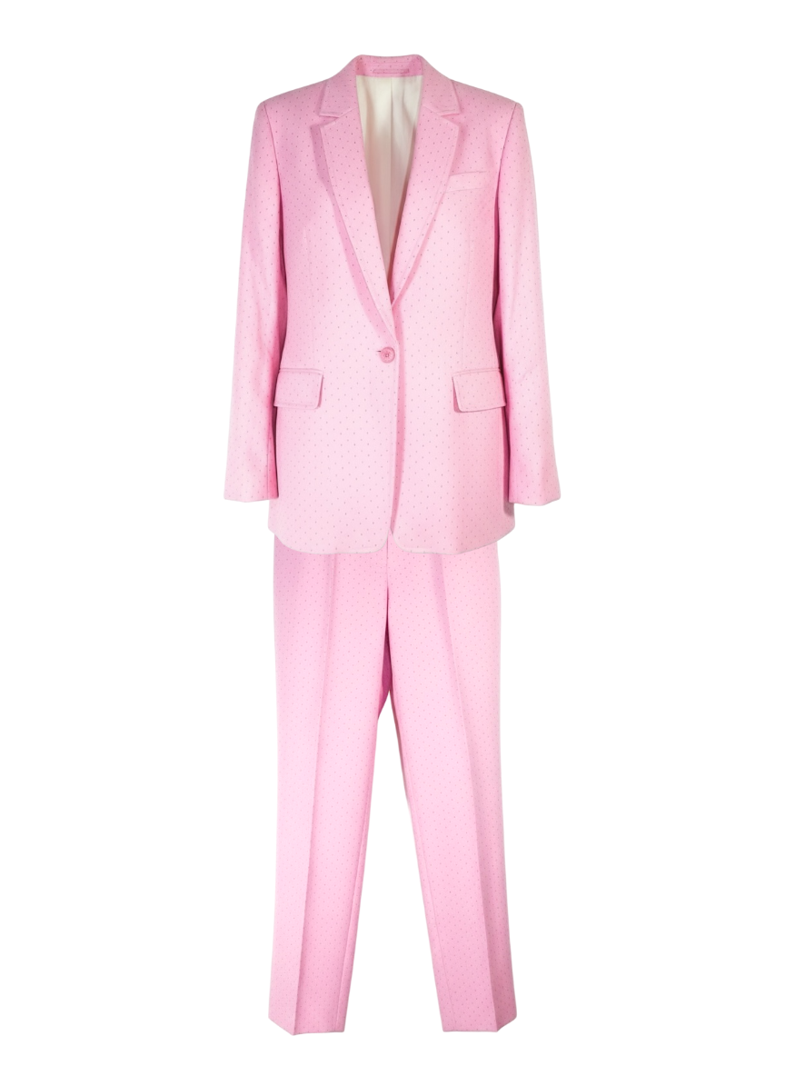 Sandro Paris pink two-piece suit