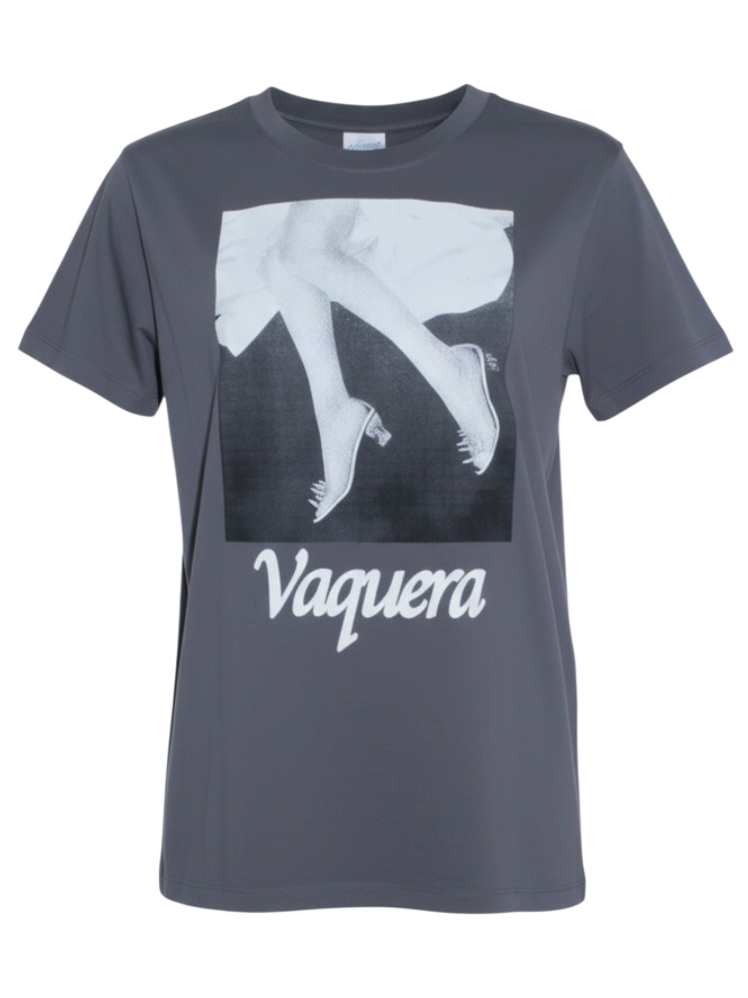 Vaquera Glass Slipper Grey Graphic Tee