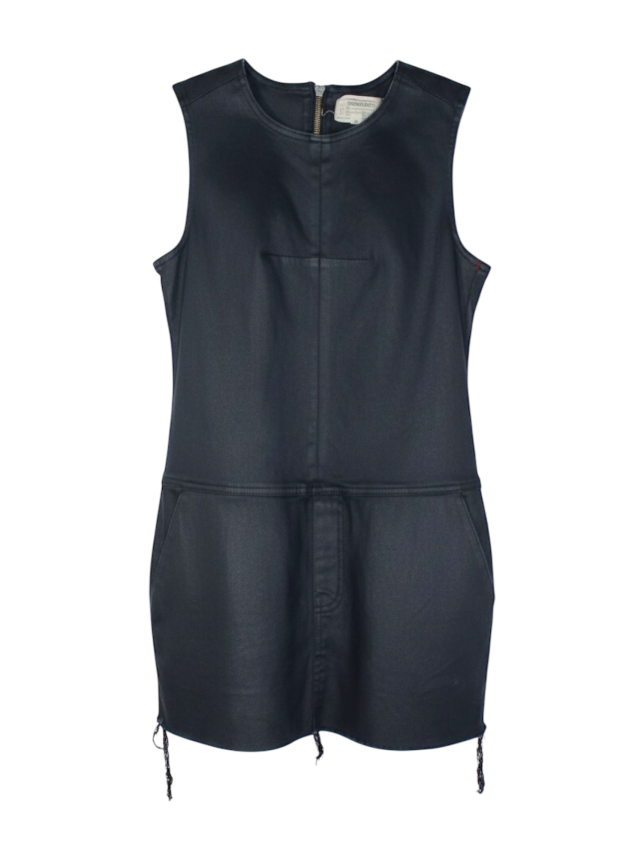 Current / Elliott Dark Blue Waxed Denim Dress