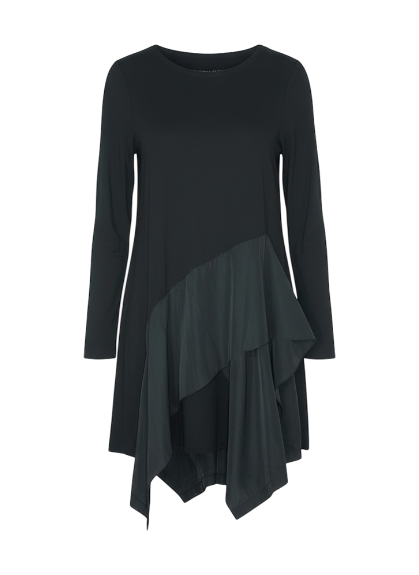 XD Xenia design black asymmetric dress