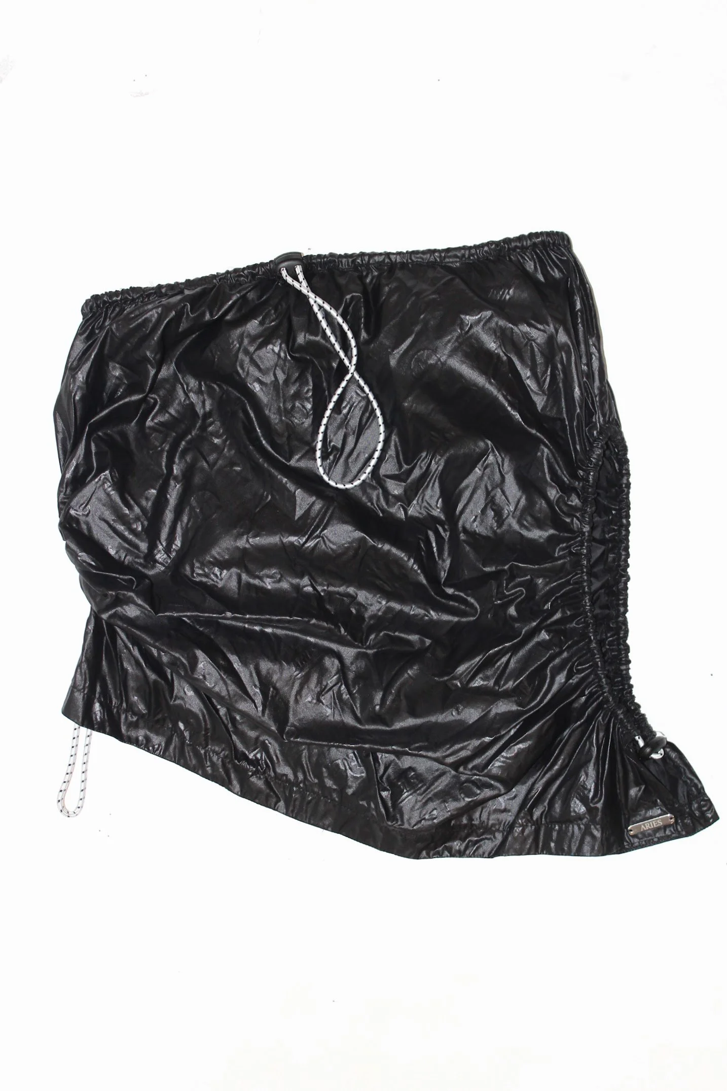 Aries nylon cut-out bungee skirt
