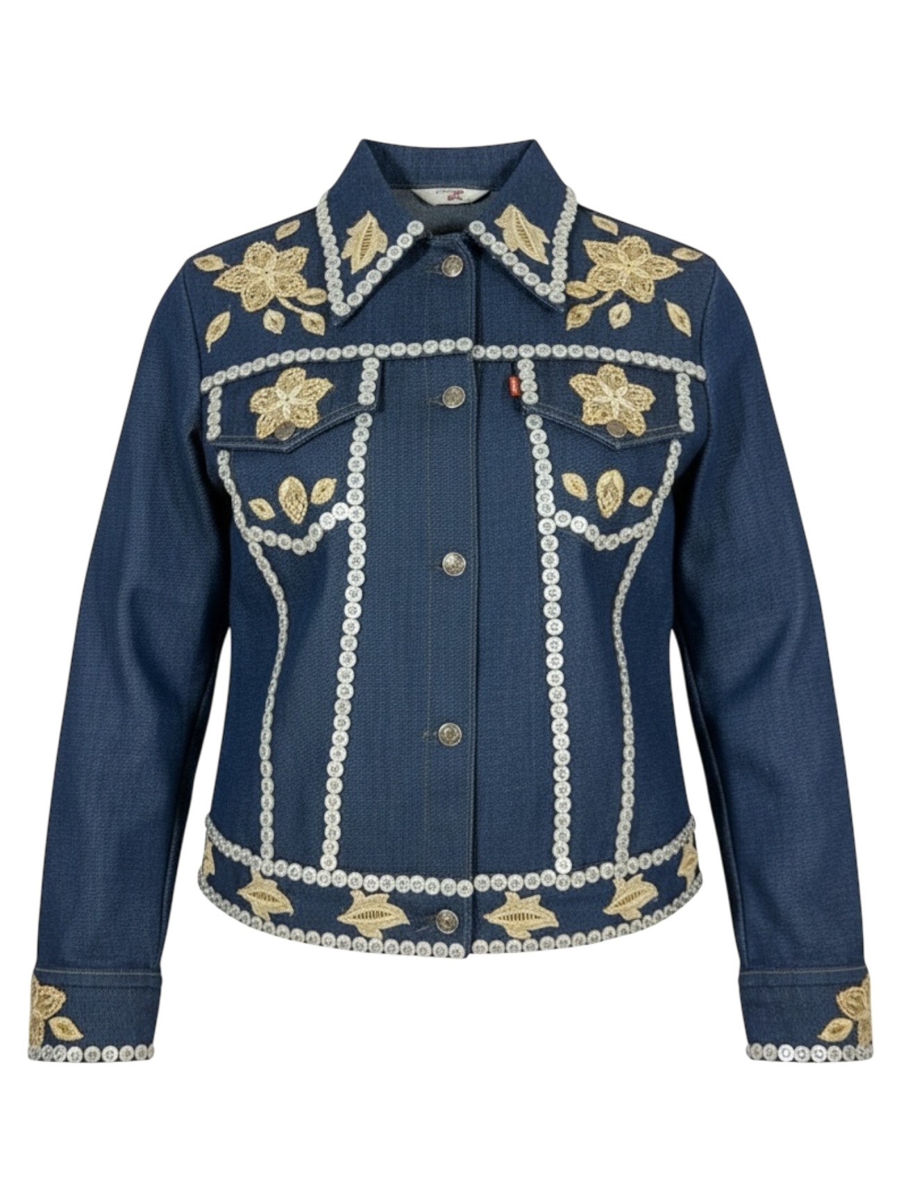 Vintage Levi's Button + Lace Denim Jacket