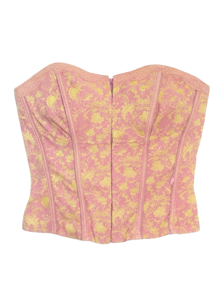 tripp nyc rococo floral corset top