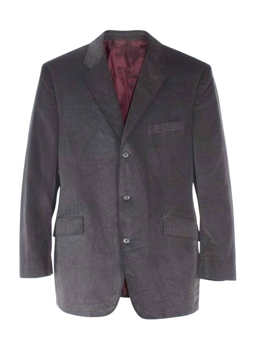 j. ferrar grey corduroy blazer