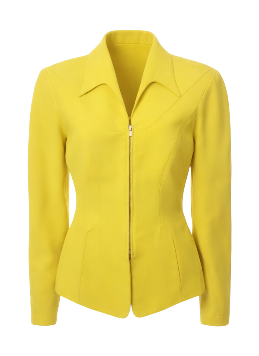 mugler yellow blazer.png