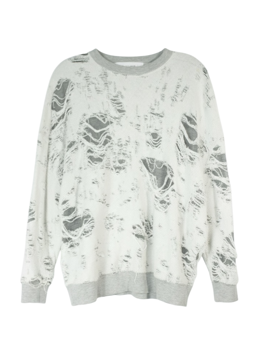 IRO distressed shredded lightweight sweatshirt