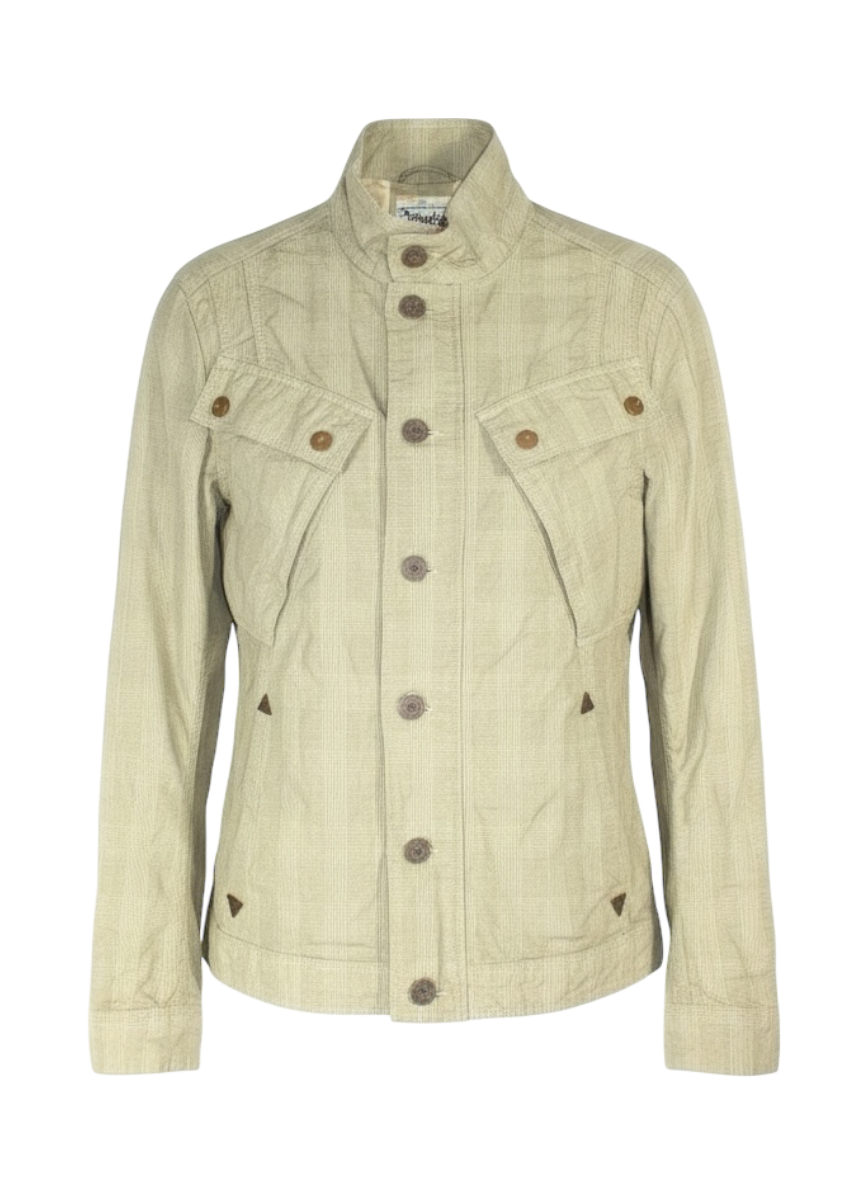 Triple 5 Soul Khaki Check Utilitarian Jacket