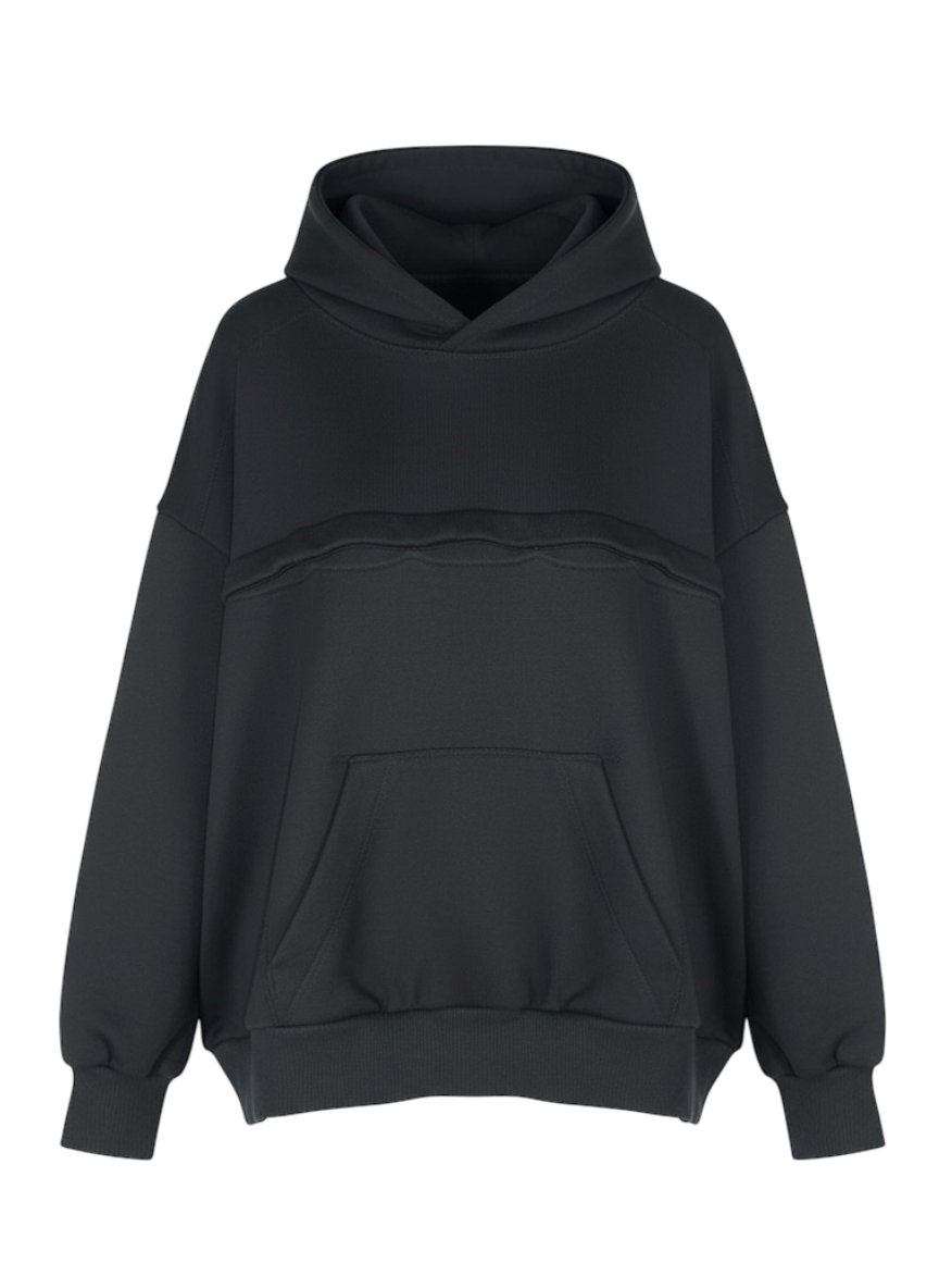 sans black convertible hoodie