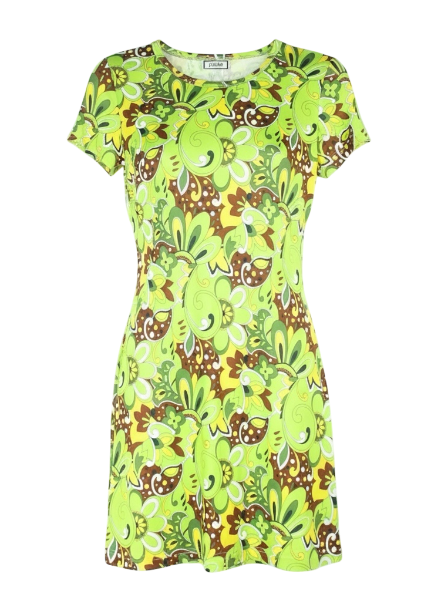 90s Joule 60s inspired paisley mini dress