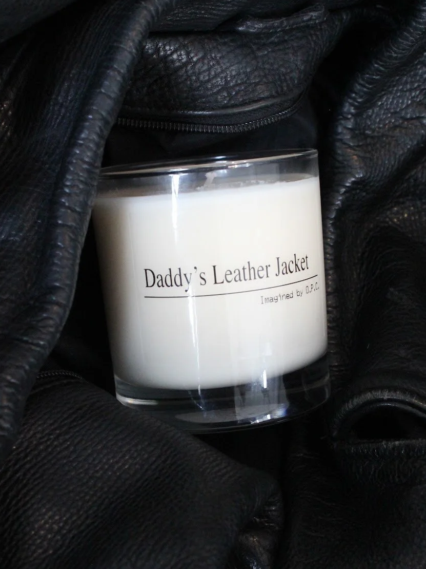 'Daddy's Leather Jacket' Candle - Thrift Smells by Other People's Clothes