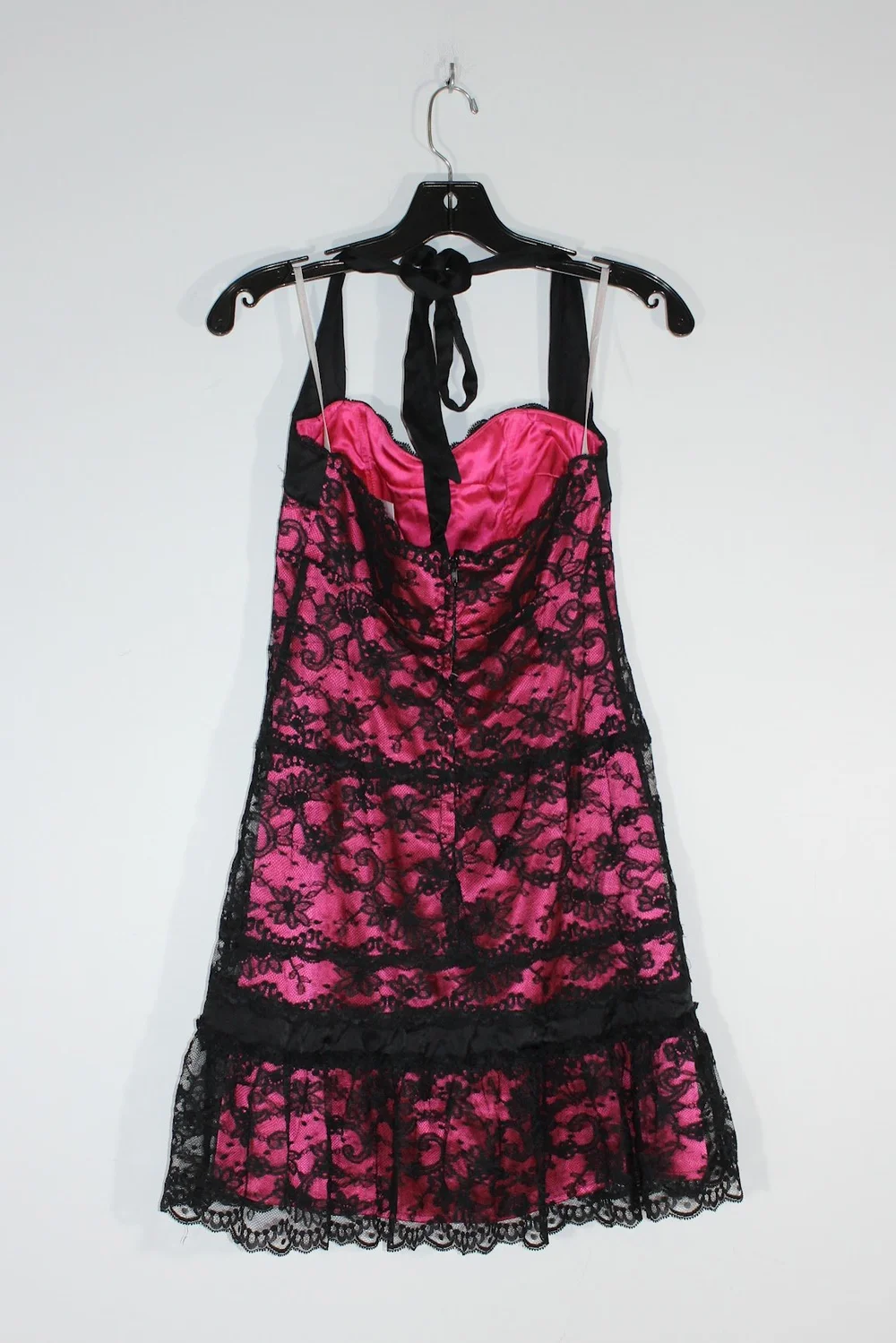 betsey johnson pink lace dress VINTAGE Betsey Johnson Pink and White Strapless Dress Size 2, Maria 'west Side Story'