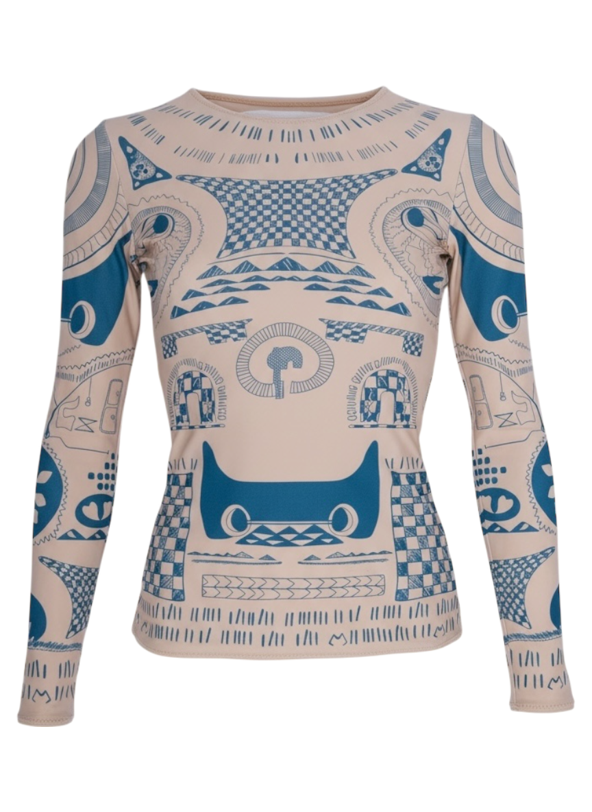 Maison Martin Margiela x H&M 2012 tattoo long sleeve top