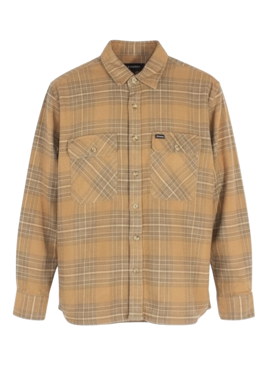 Brixton brown plaid button down shirt