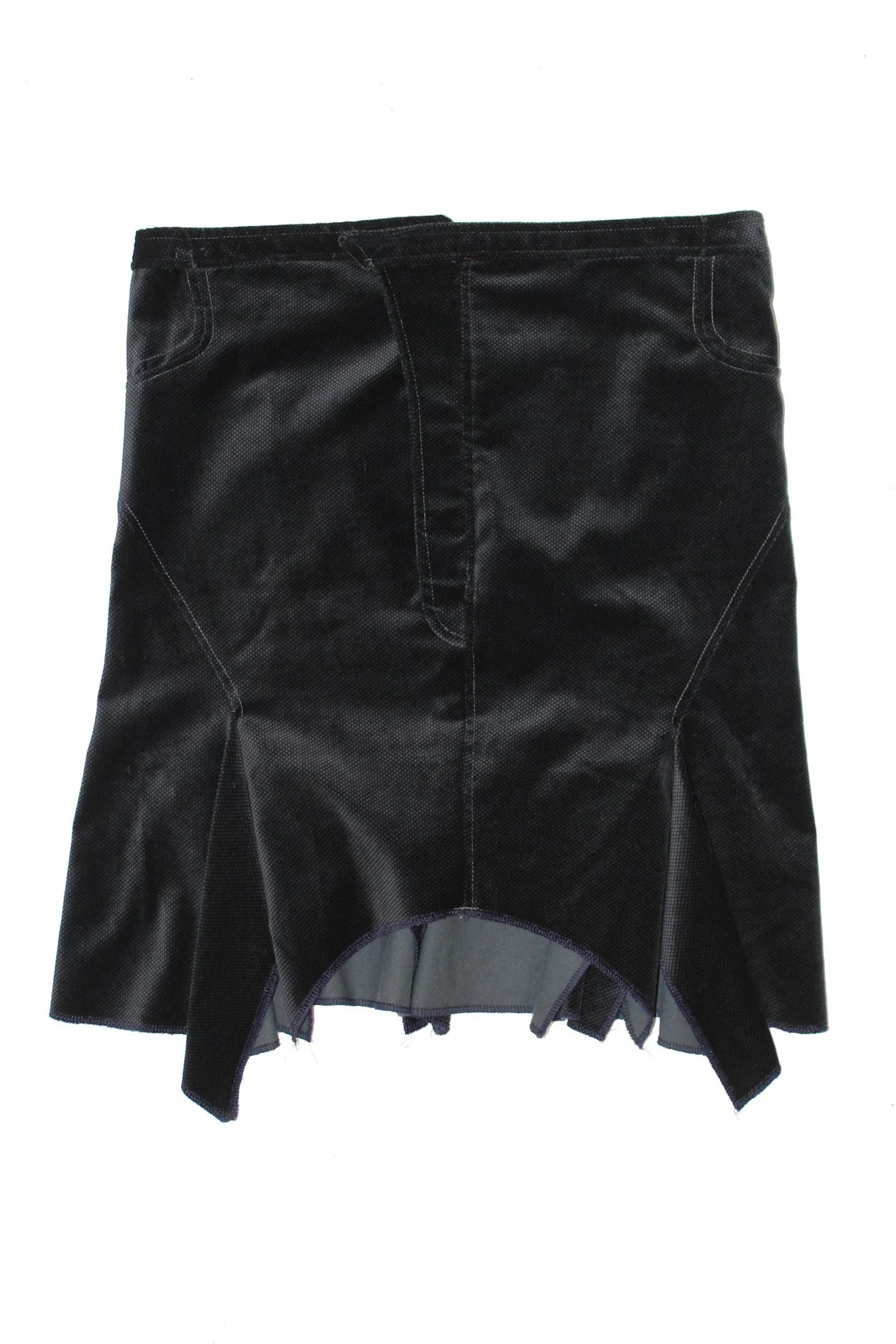 unbranded hand-made patchwork mini skirt
