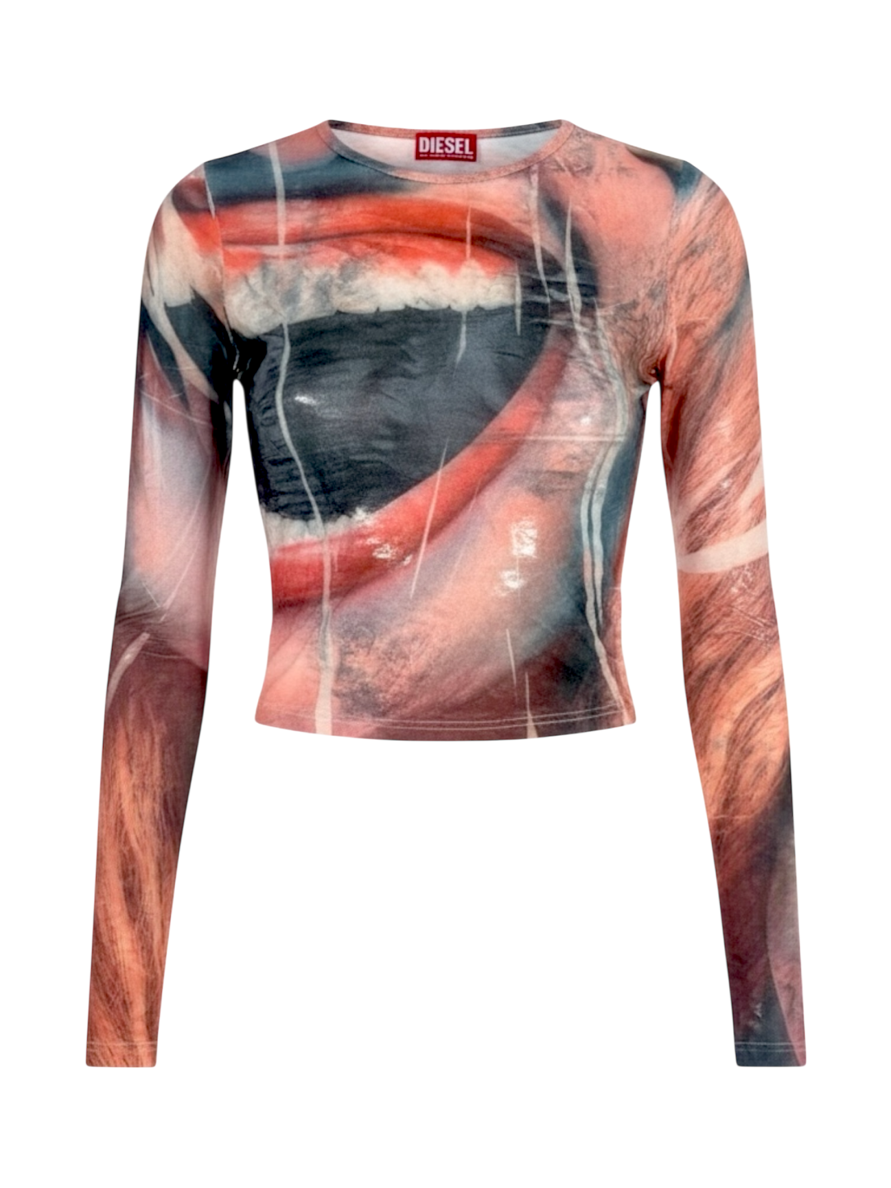 diesel t-clauzi long sleeve stretch top