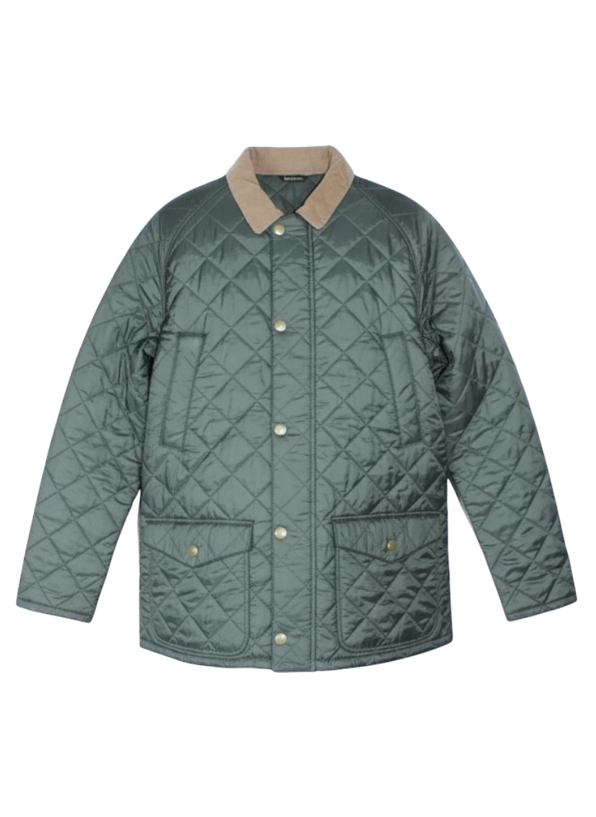 barbour green quilted jacket