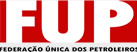 Logotipo da Federação Única dos Petroleiros (FUP) em vermelho e branco.