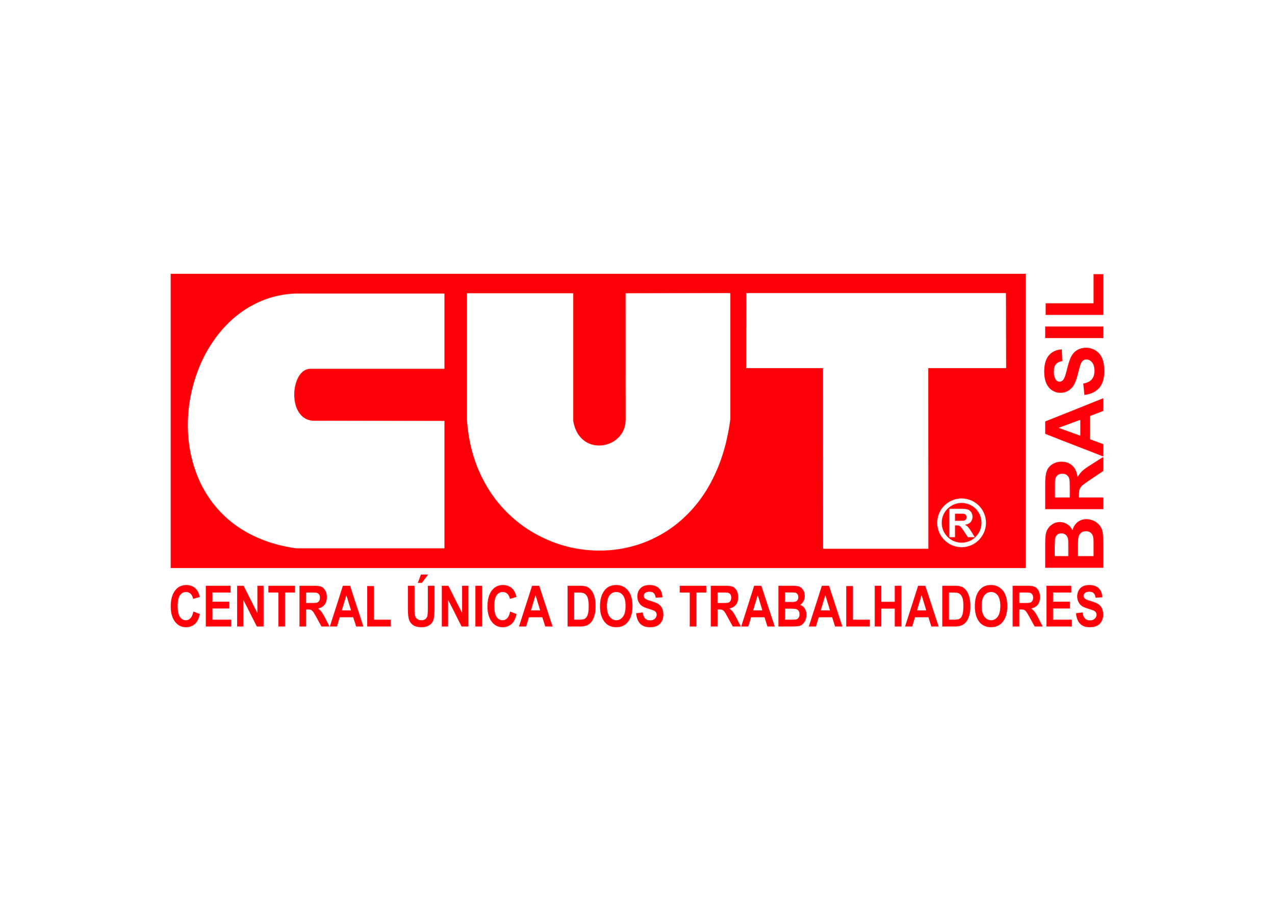 Logo da CUT, Central Única dos Trabalhadores.