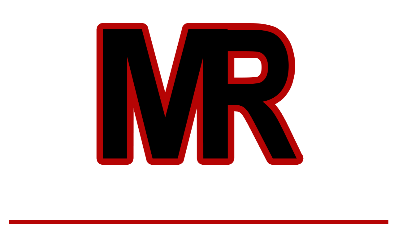 Logo for Mohlt Ranch featuring large red outlined letters 'MR' above the text 'Mohlt Ranch' with a red line underneath.