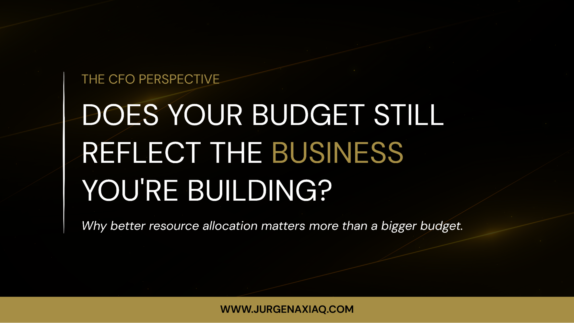 Why Growth Doesn't Come From a Bigger Budget, But Better Resource Allocation