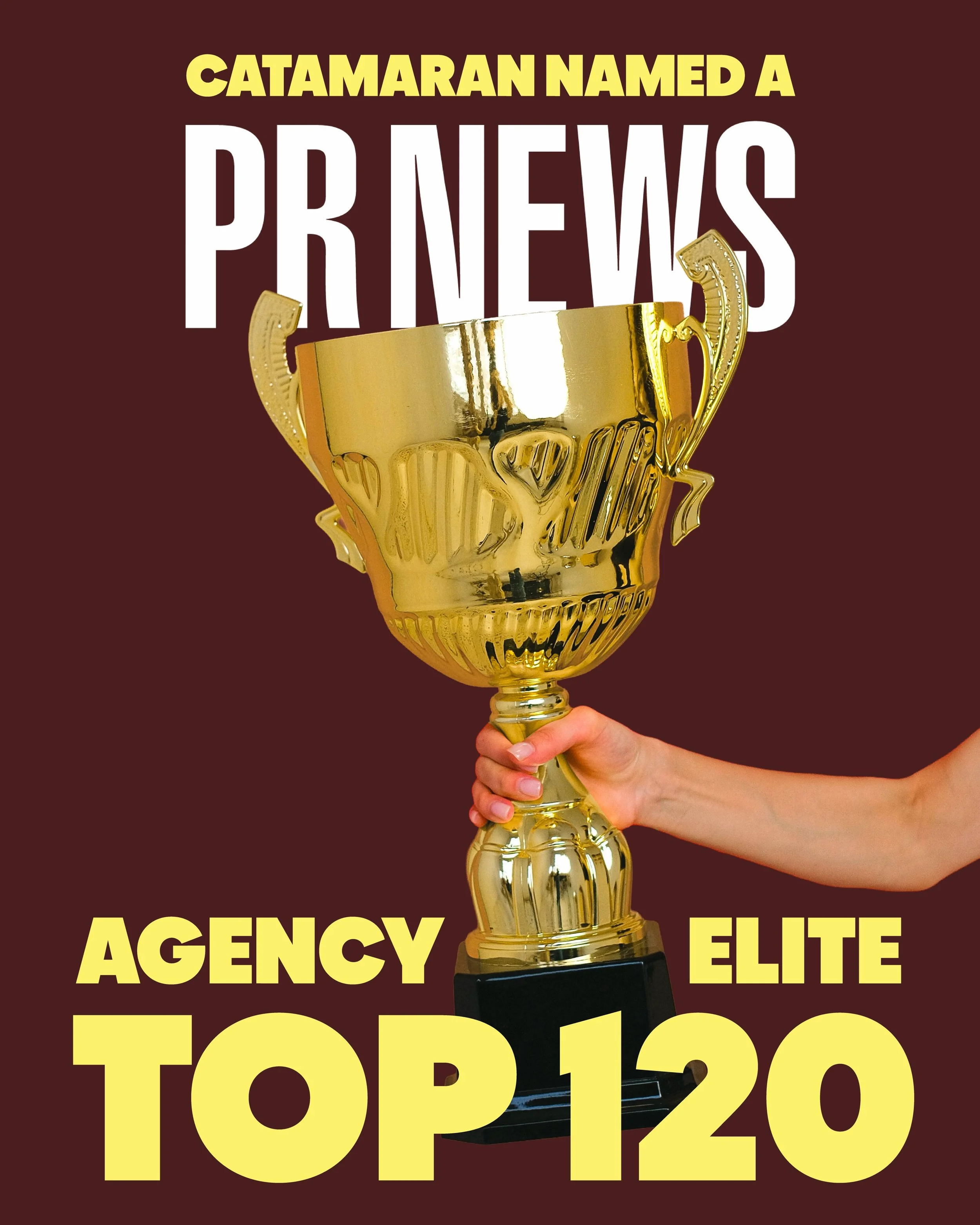 BIG news: Catamaran just made PRNEWS&rsquo; 2027 Agency Elite Top 120, recognizing the industry&rsquo;s most innovative PR, marketing &amp; comms firms. We&rsquo;ve been around, but this is our first year eligible under the Catamaran name &mdash; and