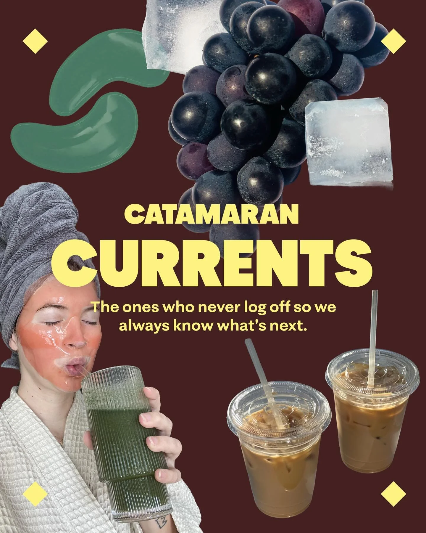 Another wave of Catamaran Currents just rolled in. The wellness crowd is sipping fiber drinks for a happy gut, the iced coffee interview debate continues, and more. Swipe to see which internet conversations have been taking over our feeds.
