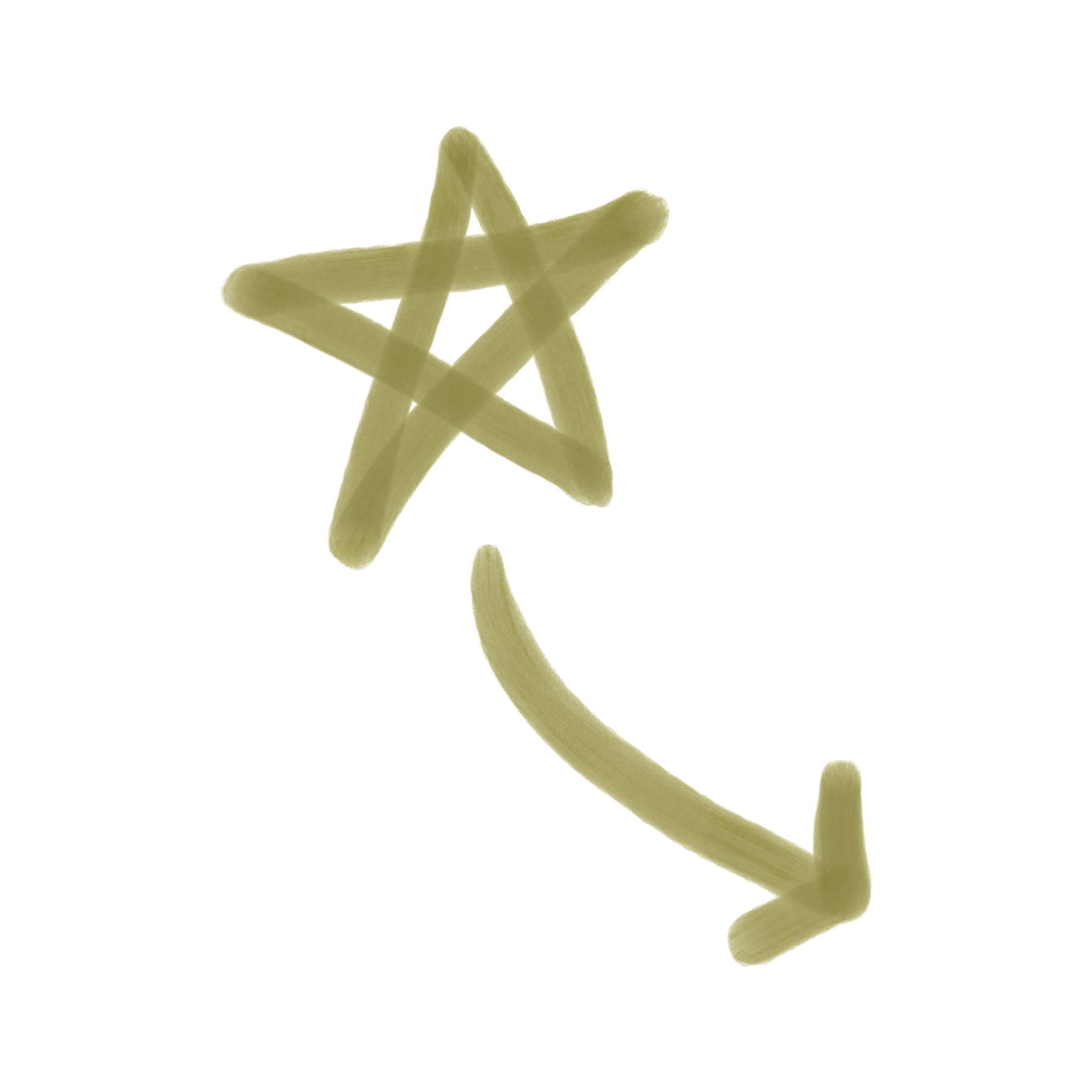 Close-up of a pale yellow star-shaped pasta piece on a reflective surface with a yellow background.