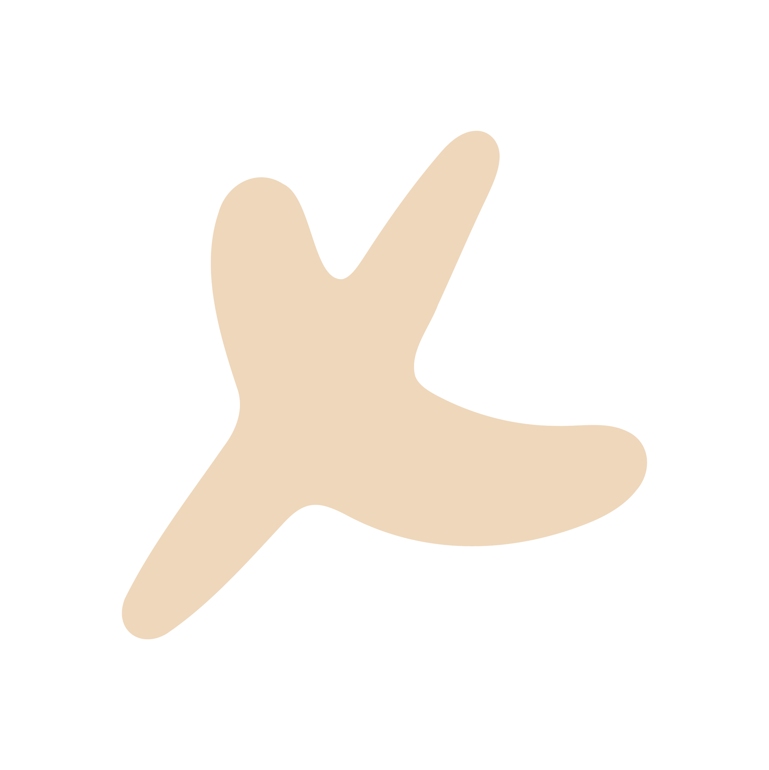 Minimalist illustration of a hand making a peace sign with two fingers raised.