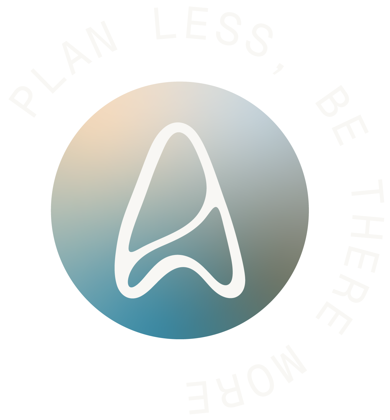 Abstract graphic with a white outline of a rocket or arrow shape centered over a blurred gradient background. Surrounding elements include disconnected shapes and lines in black, gray, and white.