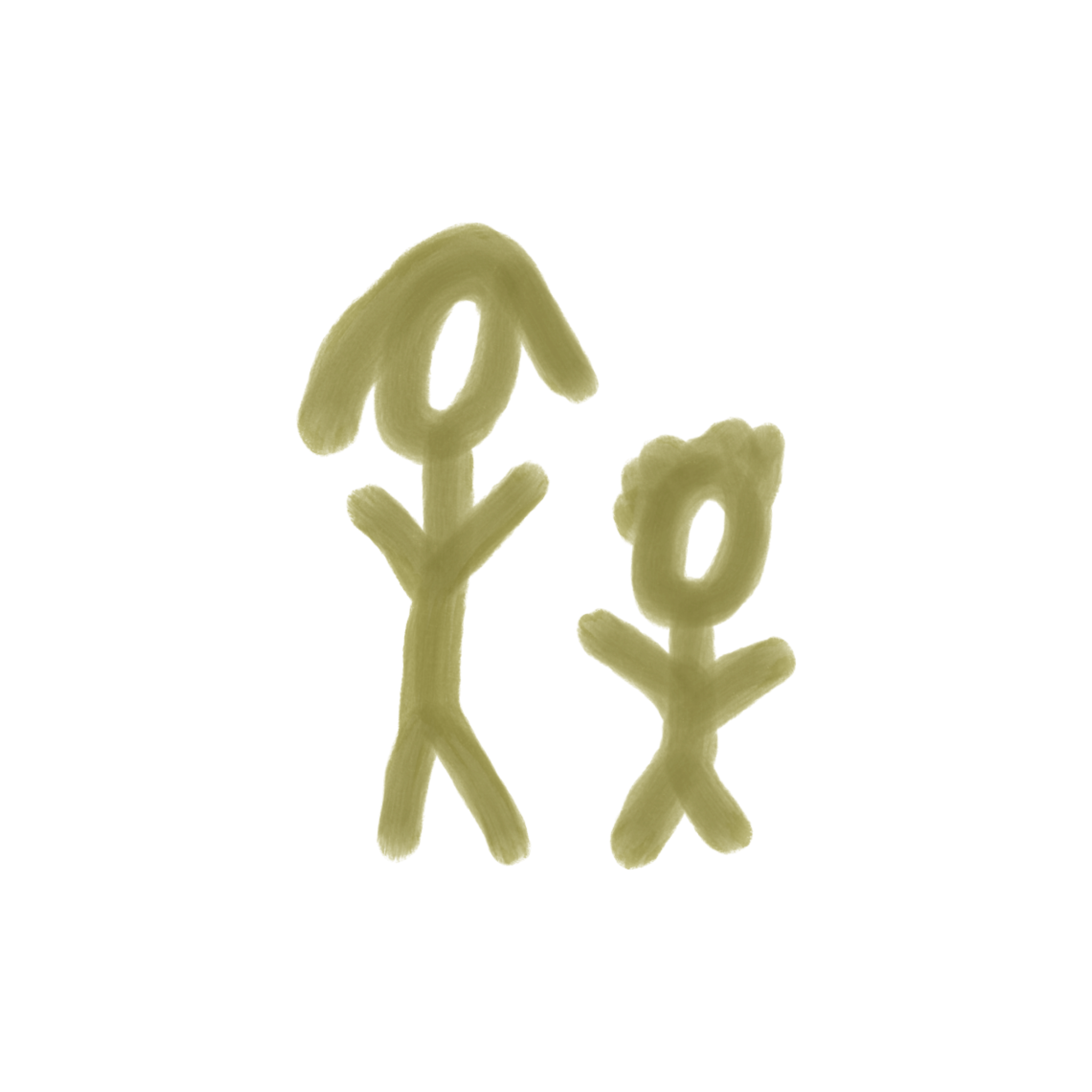A greenish-yellow, curly, three-dimensional text spelling 'love'.