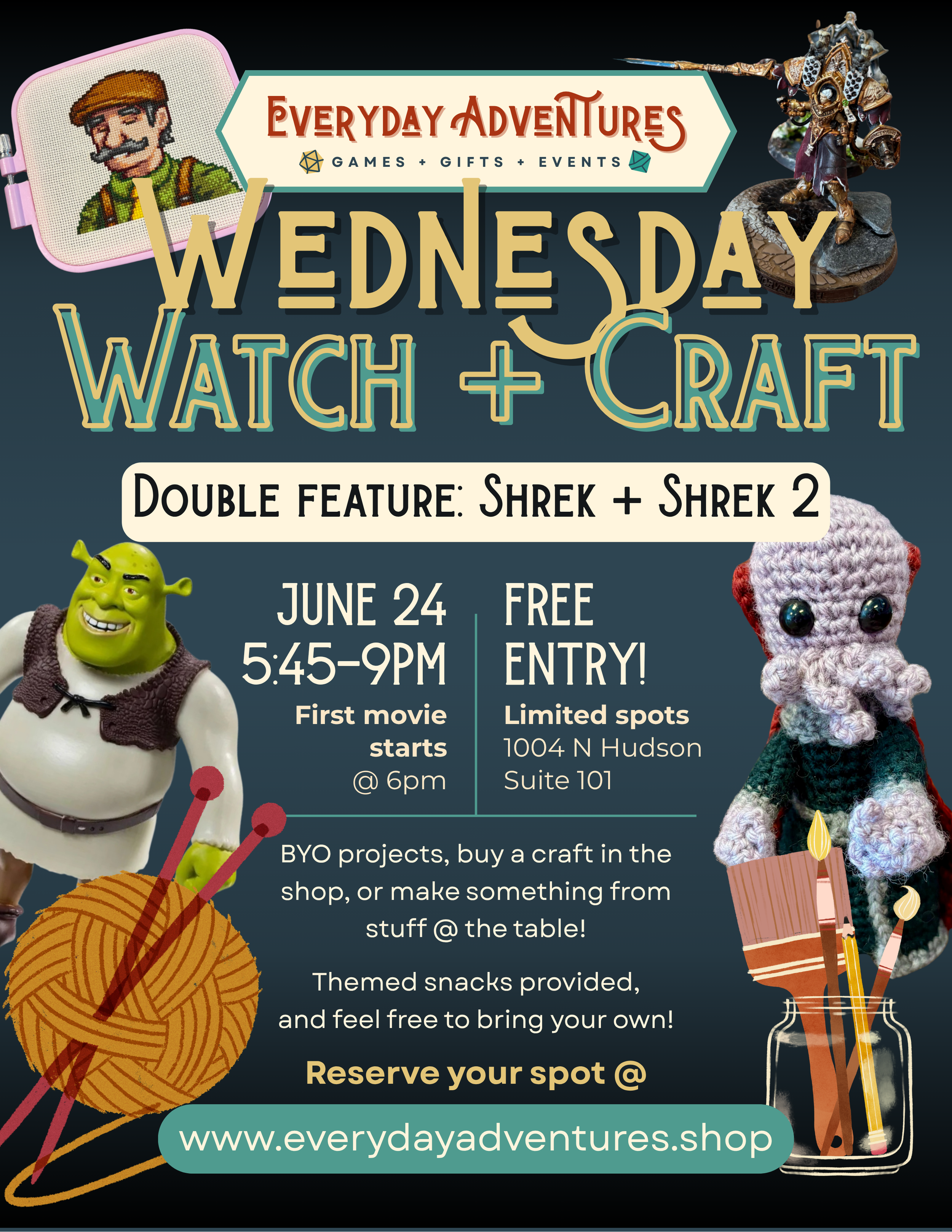 LAST WEDNESDAY OF THE MONTH - Next event details coming soon…