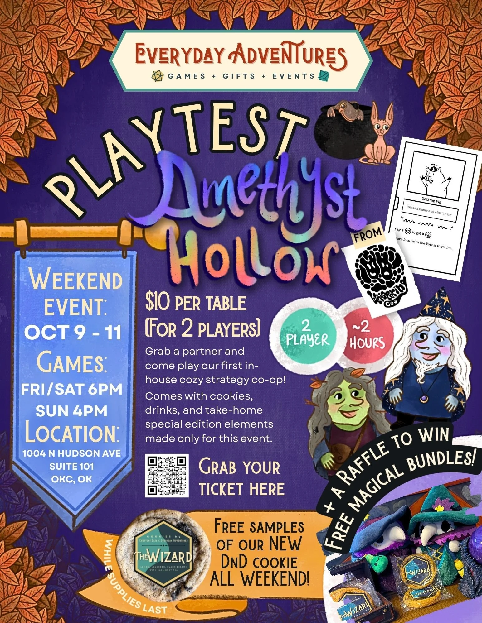 Playtest: Amethyst Hollow + Wizard Cookie Launch