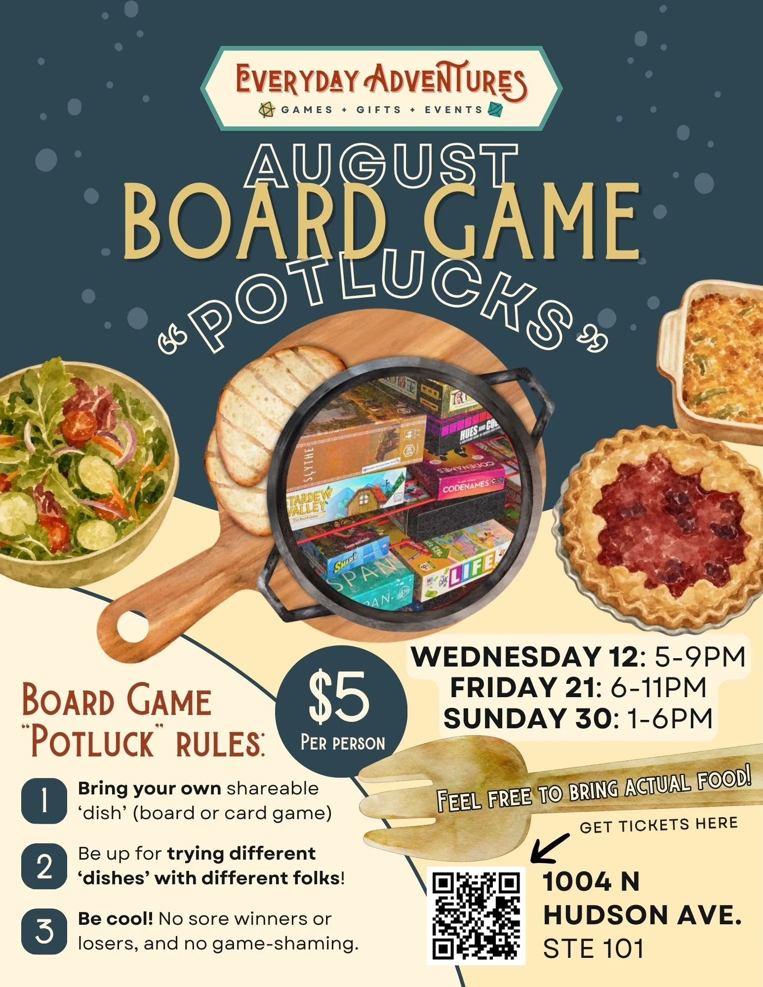 AUGUST - Board Game "Potlucks"