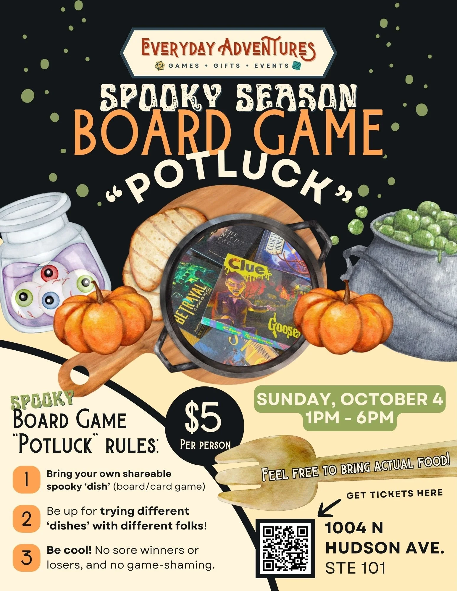 Spooky Season - Board Game “Potluck”