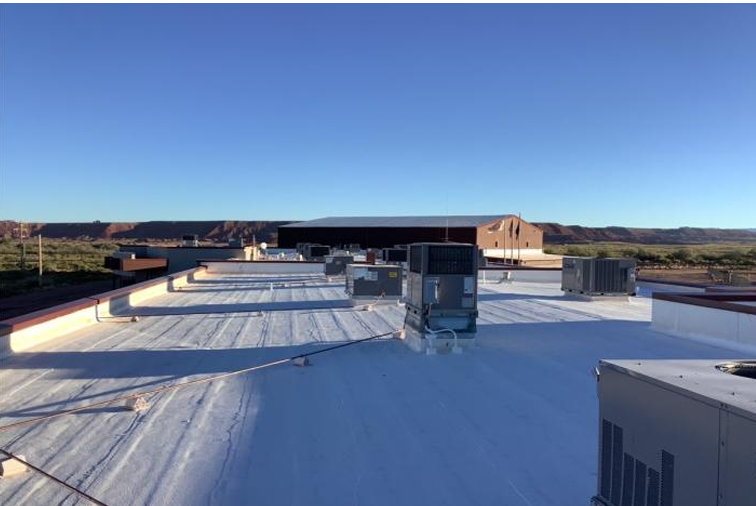 New roofing completed at Red Rock Elementary to reduce utility cost