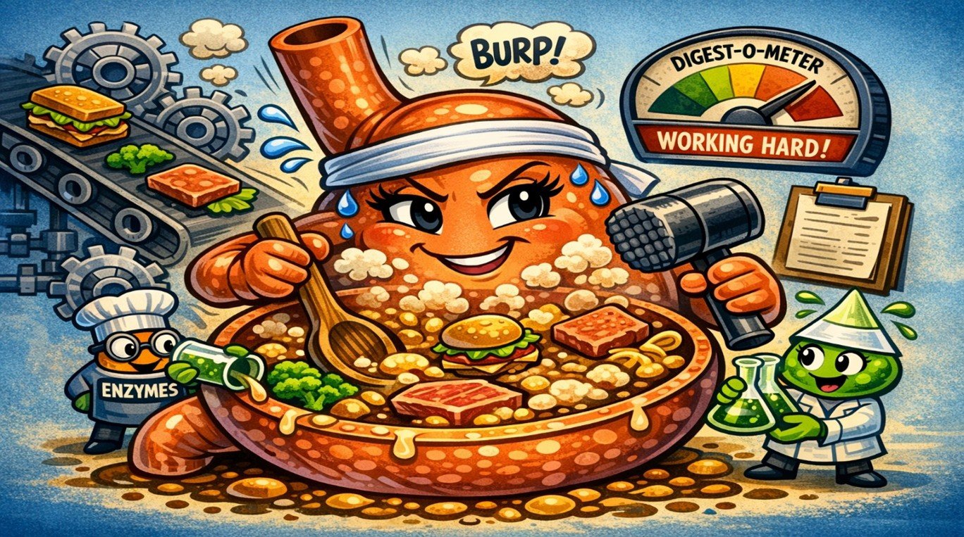Digesting is hard work . . .