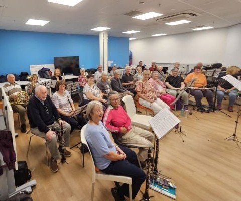 30 people joined our first Bournemouth Daytime Community Band rehearsal