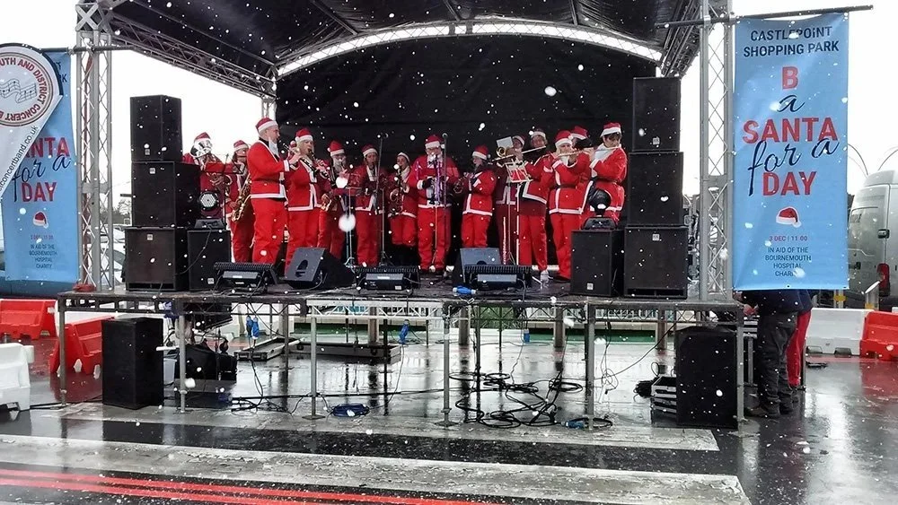 Busking for Bournemouth Hospital Charity