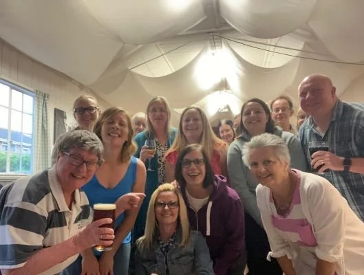 Friendly competition for our social skittles night