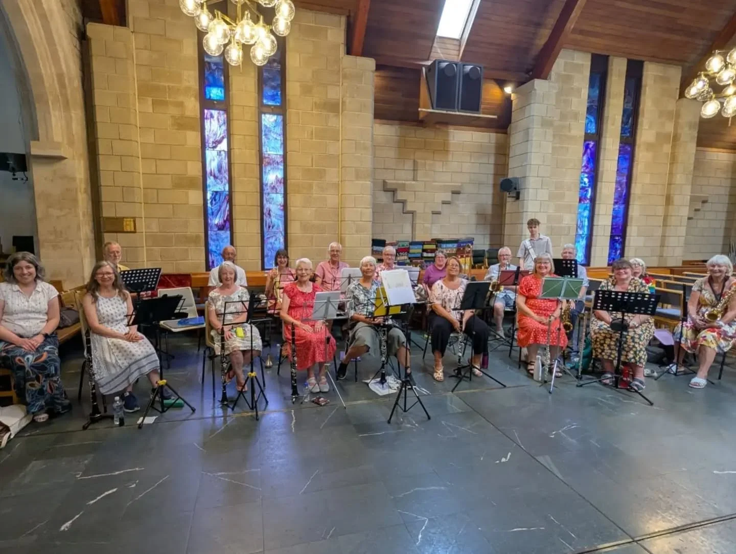 Drumroll please!
We're so proud of our Daytime Community Band who had their first performance today, playing at Langside School's end of year service.
Since its inception last autumn, the group has been meeting once a month for a morning of music-mak