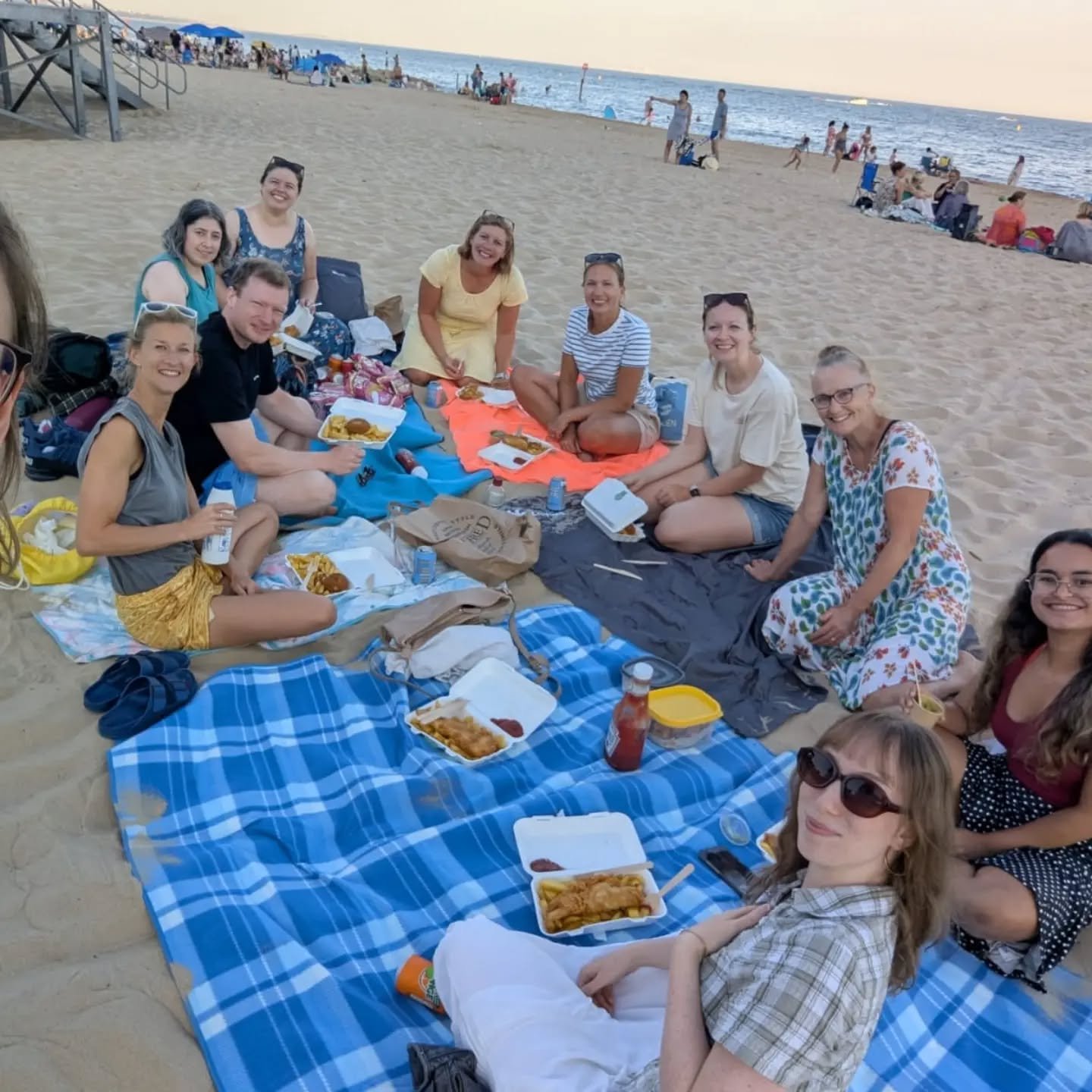 The band took full advantage of our evening off rehearsing on Thursday! #wellearnedbreak