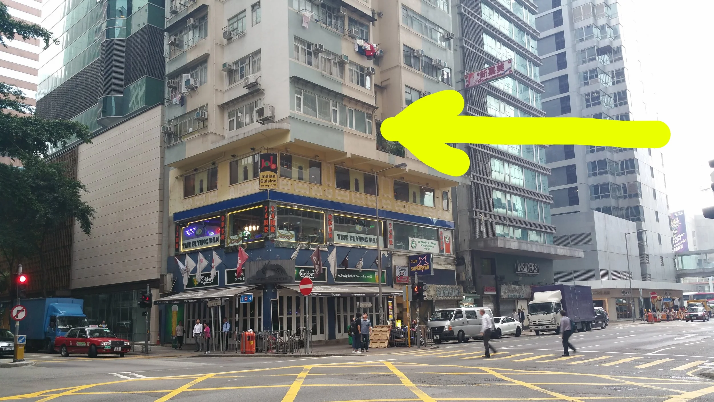 The Airbnb above Typhoon, entrance on Fenwick street (not Lockhart)